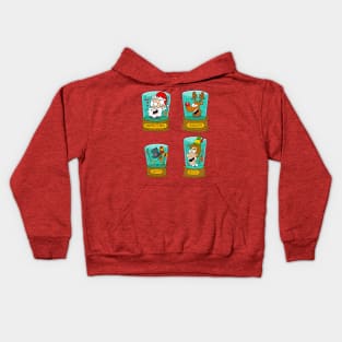 Christmas heads in a jar Kids Hoodie